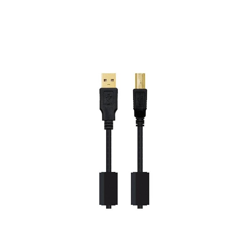 CABLE FERRITA USB-A 2.0 A USB-B 2.0 NANOCABLE 5M