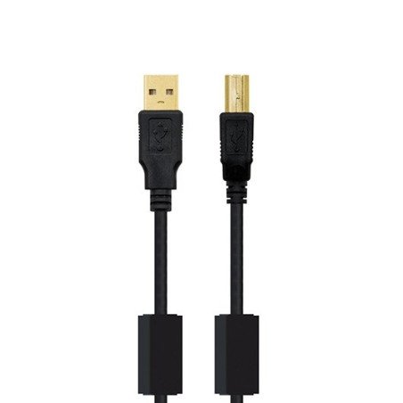 CABLE FERRITA USB-A 2.0 A USB-B 2.0 NANOCABLE 5M