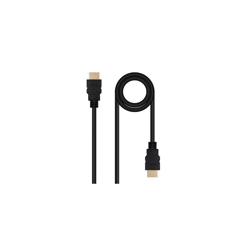 Cable nanocable hdmi v2.0 4k@60hz 18gbps a - m - a - m - 1.5 m - negro