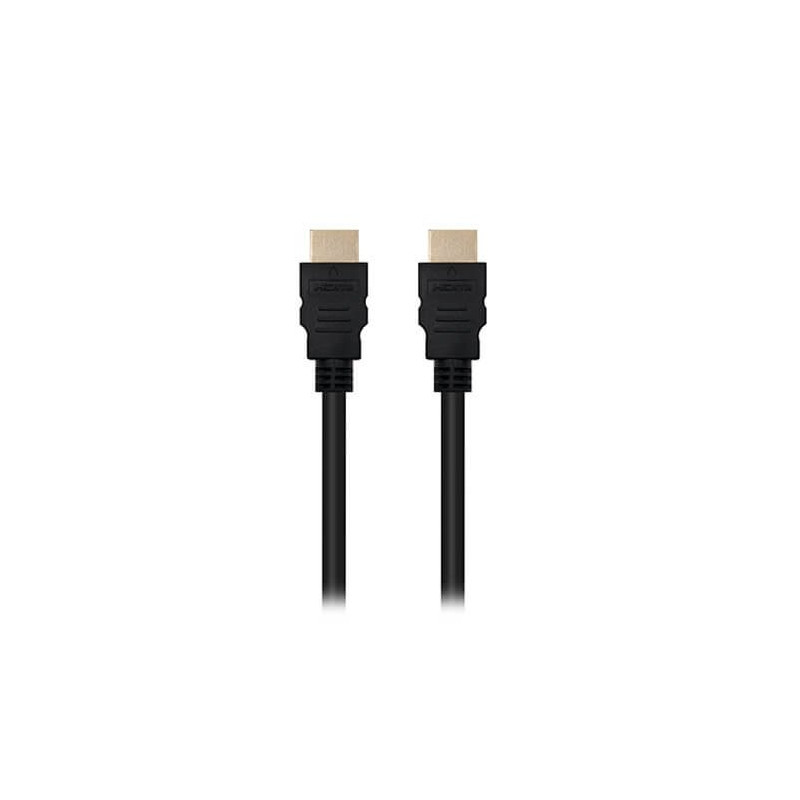 Cable hdmi 1.4 tipo a a hdmi tipo a nanocable 1.5m -  macho - macho -  alta velocidad -  4k -  10gbps -  negro
