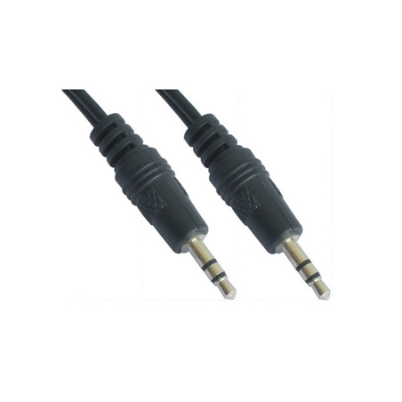 Cable audio estereo jack 3.5mm nanocable 5m -  macho - macho -  negro