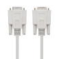 Cable rs232 db9 nanocable 1.8m -  macho - hembra -  beige
