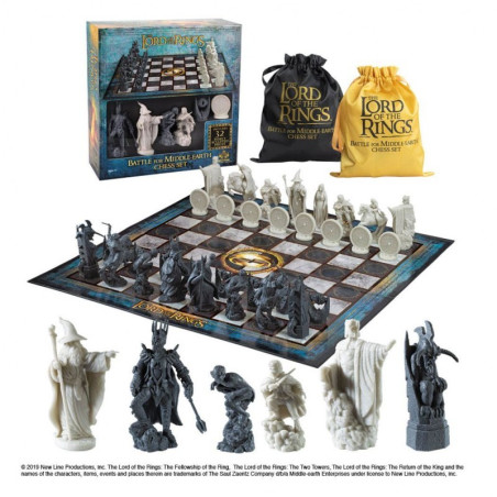 Juego de mesa ajedrez the noble collection el seor de los anillos
