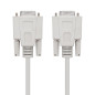 Cable rs232 db9 nanocable 1.8m -  hembra - hembra -  beige null modem