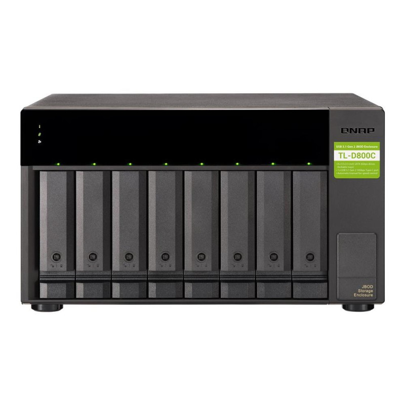Servidor nas qnap tl - d800c 8 bahias