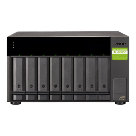 Servidor nas qnap tl - d800c 8 bahias