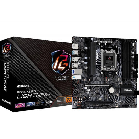 Placa base asrock b650m pg lightning am5 matx