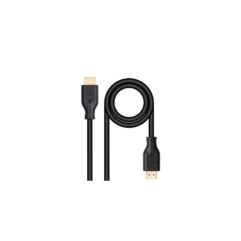 Cable hdmi v2 nanocable 1.m negro -  macho - macho 4k@60hz 18gbps ccs