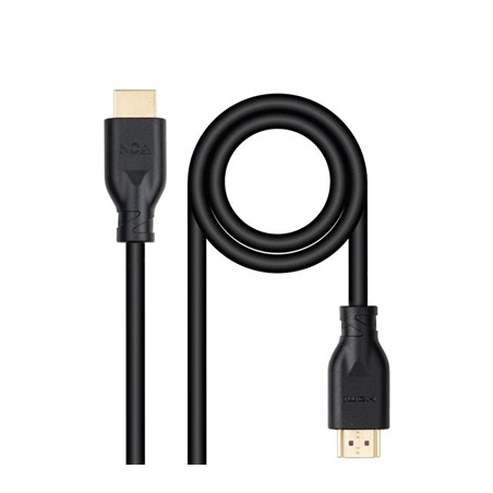 Cable hdmi v2 nanocable 1.m negro -  macho - macho 4k@60hz 18gbps ccs