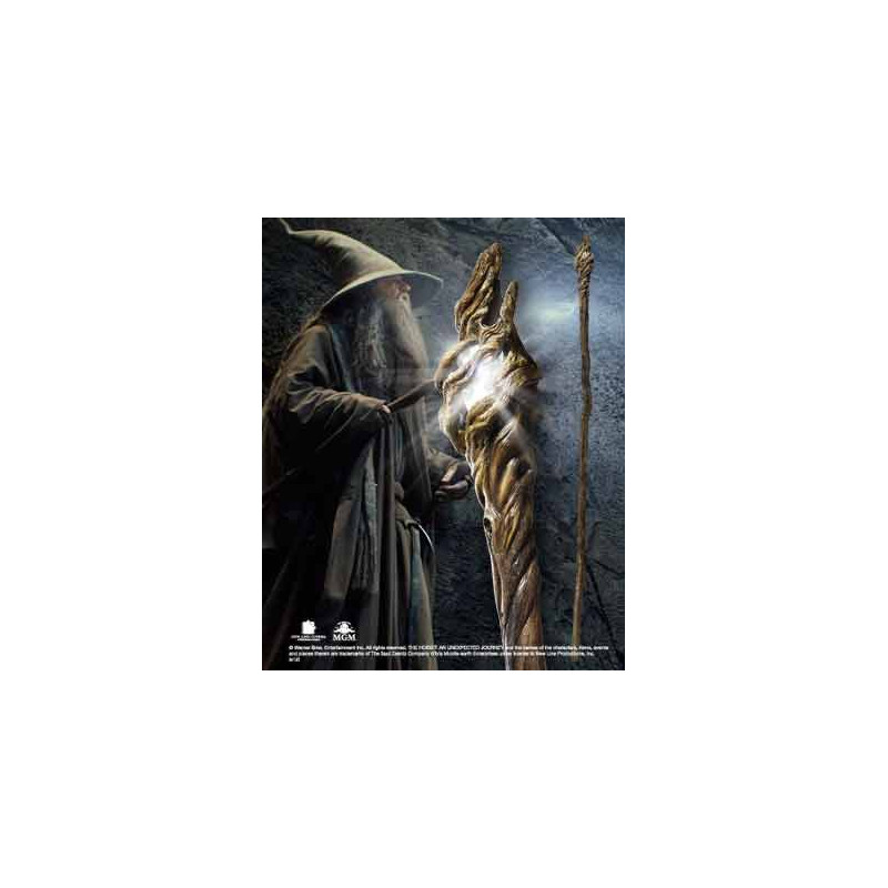 Replica the noble collection el hobbit vara de gandalf con luz 185 cm