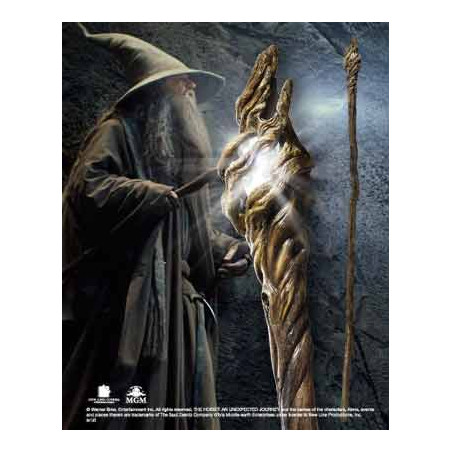 Replica the noble collection el hobbit vara de gandalf con luz 185 cm