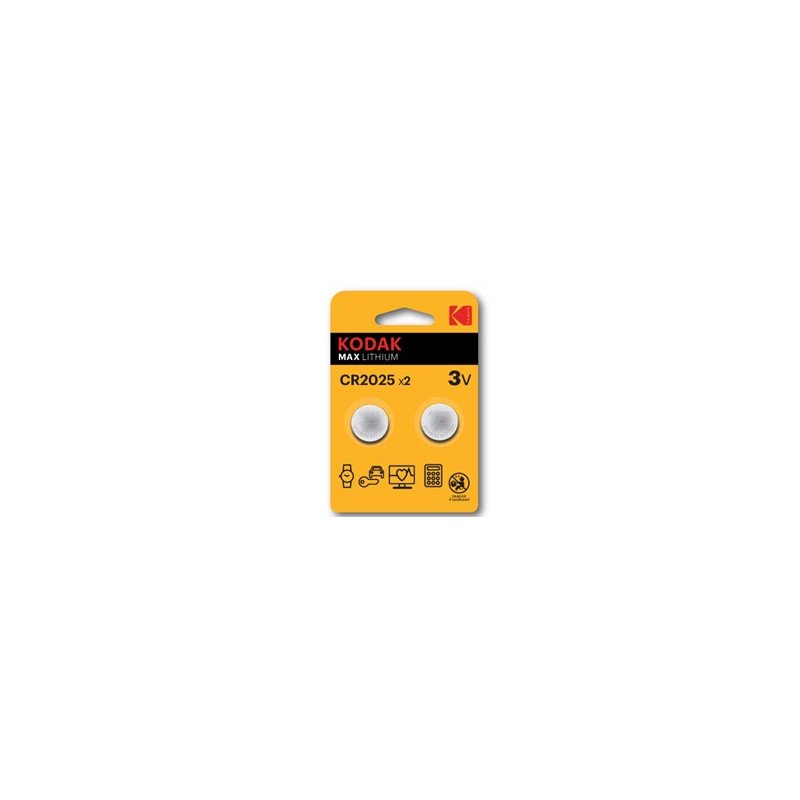Blister pilas kodak boton litio ultra cr 2025 -  pack blister 2 pilas
