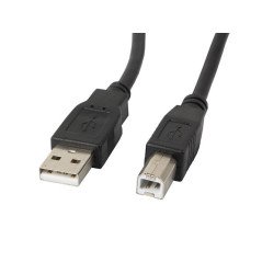 Cable impresora lanberg usb a -  usb b macho - macho ferrita 1.8m negro