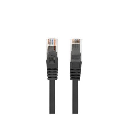 Latiguillo rj45 lanberg cat.6 f - utp 0.25m negro