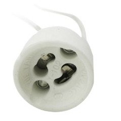 Porta lamparas silever electronic para gu10 230v 15 cm