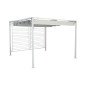 Pergola DKD Home Decor Bianco 296 x 296 x 225 cm Acciaio Pergola DKD Home Decor Bianco 296 x 296 x 225 cm Acciaio