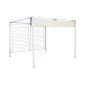 Pergola DKD Home Decor Bianco 296 x 296 x 225 cm Acciaio Pergola DKD Home Decor Bianco 296 x 296 x 225 cm Acciaio