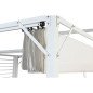 Pergola DKD Home Decor Bianco 296 x 296 x 225 cm Acciaio Pergola DKD Home Decor Bianco 296 x 296 x 225 cm Acciaio