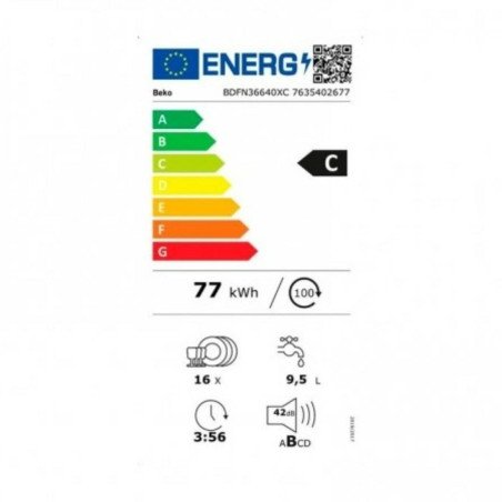 Lavavajillas BEKO BDFN36640XC Acero 60 cm