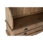Coat rack with shelf DKD Home Decor Brown Black Pinewood Mirror Natural Alpino 124 x 40 x 200 cm Coat rack with shelf DKD Home Decor Brown Black Pinewood Mirror Natural Alpino 124 x 40 x 200 cm