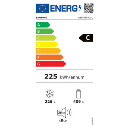 Frigorífico americano Samsung RS68A884CSL Acero 635 L