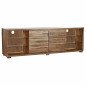 Mueble de TV DKD Home Decor Marrón 200 x 40 x 63 cm Cristal Acacia Mueble de TV DKD Home Decor Marrón 200 x 40 x 63 cm Cristal Acacia