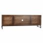 TV furniture DKD Home Decor 180 x 40 x 60 cm Black Metal White Mango wood TV furniture DKD Home Decor 180 x 40 x 60 cm Black Metal White Mango wood
