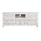 TV furniture DKD Home Decor White Wood Mango wood 151 x 40 x 60 cm TV furniture DKD Home Decor White Wood Mango wood 151 x 40 x 60 cm
