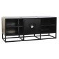 TV furniture DKD Home Decor Black Metal Wood (120 x 37 x 50 cm) TV furniture DKD Home Decor Black Metal Wood (120 x 37 x 50 cm)