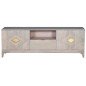 TV furniture DKD Home Decor Beige Metal Mango wood 175 x 40 x 60 cm TV furniture DKD Home Decor Beige Metal Mango wood 175 x 40 x 60 cm