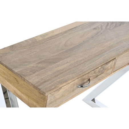 Ingresso con Cassetti Home ESPRIT Marrone Argentato Marrone Chiaro 110 x 40 x 76 cm 110 x 41,5 x 76 cm (3 Pezzi)