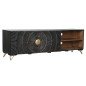 Mobile TV Home ESPRIT Nero Metallo Legno di mango 160 x 40 x 50 cm Mobile TV Home ESPRIT Nero Metallo Legno di mango 160 x 40 x 50 cm