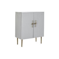 Armadio DKD Home Decor Bianco Dorato Ferro Legno di mango 85 x 45 x 110 cm BAR