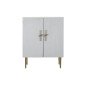 Armadio DKD Home Decor Bianco Dorato Ferro Legno di mango 85 x 45 x 110 cm BAR Armadio DKD Home Decor Bianco Dorato Ferro Legno di mango 85 x 45 x 110 cm BAR