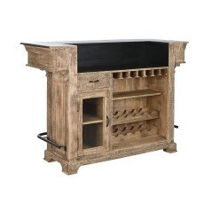 Mobile bar Home ESPRIT Marrone Nero Naturale 152 x 61 x 107 cm BAR