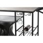 Portabottiglie Home ESPRIT Marrone Nero Ferro Legno di mango 195 x 70 x 106 cm