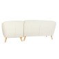 Sofá Chaise Longue DKD Home Decor Crema Madera de caucho 226 x 144 x 84 cm Sofá Chaise Longue DKD Home Decor Crema Madera de caucho 226 x 144 x 84 cm