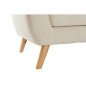 Sofá Chaise Longue DKD Home Decor Crema Madera de caucho 226 x 144 x 84 cm Sofá Chaise Longue DKD Home Decor Crema Madera de caucho 226 x 144 x 84 cm