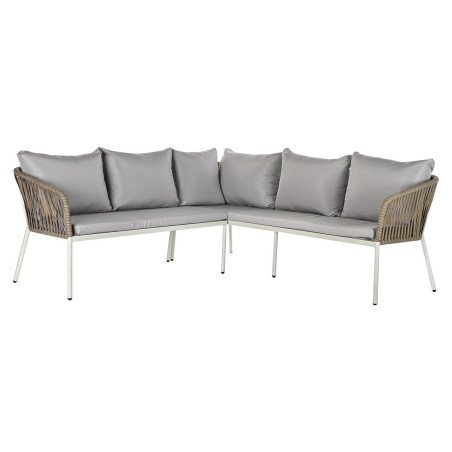Mobili da giardino DKD Home Decor Bianco Marrone Chiaro 190 x 190 x 70 cm