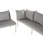 Mobili da giardino DKD Home Decor Bianco Marrone Chiaro 190 x 190 x 70 cm Mobili da giardino DKD Home Decor Bianco Marrone Chiaro 190 x 190 x 70 cm
