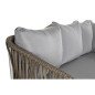 Mobili da giardino DKD Home Decor Bianco Marrone Chiaro 190 x 190 x 70 cm Mobili da giardino DKD Home Decor Bianco Marrone Chiaro 190 x 190 x 70 cm