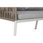 Mobili da giardino DKD Home Decor Bianco Marrone Chiaro 190 x 190 x 70 cm Mobili da giardino DKD Home Decor Bianco Marrone Chiaro 190 x 190 x 70 cm