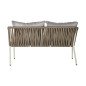 Mobili da giardino DKD Home Decor Bianco Marrone Chiaro 190 x 190 x 70 cm Mobili da giardino DKD Home Decor Bianco Marrone Chiaro 190 x 190 x 70 cm