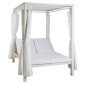 Lettino da giardino DKD Home Decor Bianco Alluminio (148 x 188 x 205 cm) Lettino da giardino DKD Home Decor Bianco Alluminio (148 x 188 x 205 cm)
