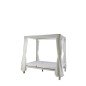 Lettino da giardino DKD Home Decor Bianco Alluminio (148 x 188 x 205 cm) Lettino da giardino DKD Home Decor Bianco Alluminio (148 x 188 x 205 cm)