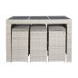 Tavolo con 6 sedie DKD Home Decor 143 x 80 x 100 cm Tavolo con 6 sedie DKD Home Decor 143 x 80 x 100 cm