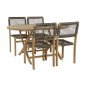 Tavolo con 4 sedie DKD Home Decor 90 cm 150 x 90 x 75 cm Tavolo con 4 sedie DKD Home Decor 90 cm 150 x 90 x 75 cm