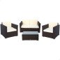 Mobili da giardino Aktive Nero Crema Mobili da giardino Aktive Nero Crema