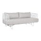 Divano Home ESPRIT Bianco Beige Metallo 180 x 66 x 66 cm Divano Home ESPRIT Bianco Beige Metallo 180 x 66 x 66 cm