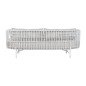 Divano Home ESPRIT Bianco Beige Metallo 180 x 66 x 66 cm Divano Home ESPRIT Bianco Beige Metallo 180 x 66 x 66 cm